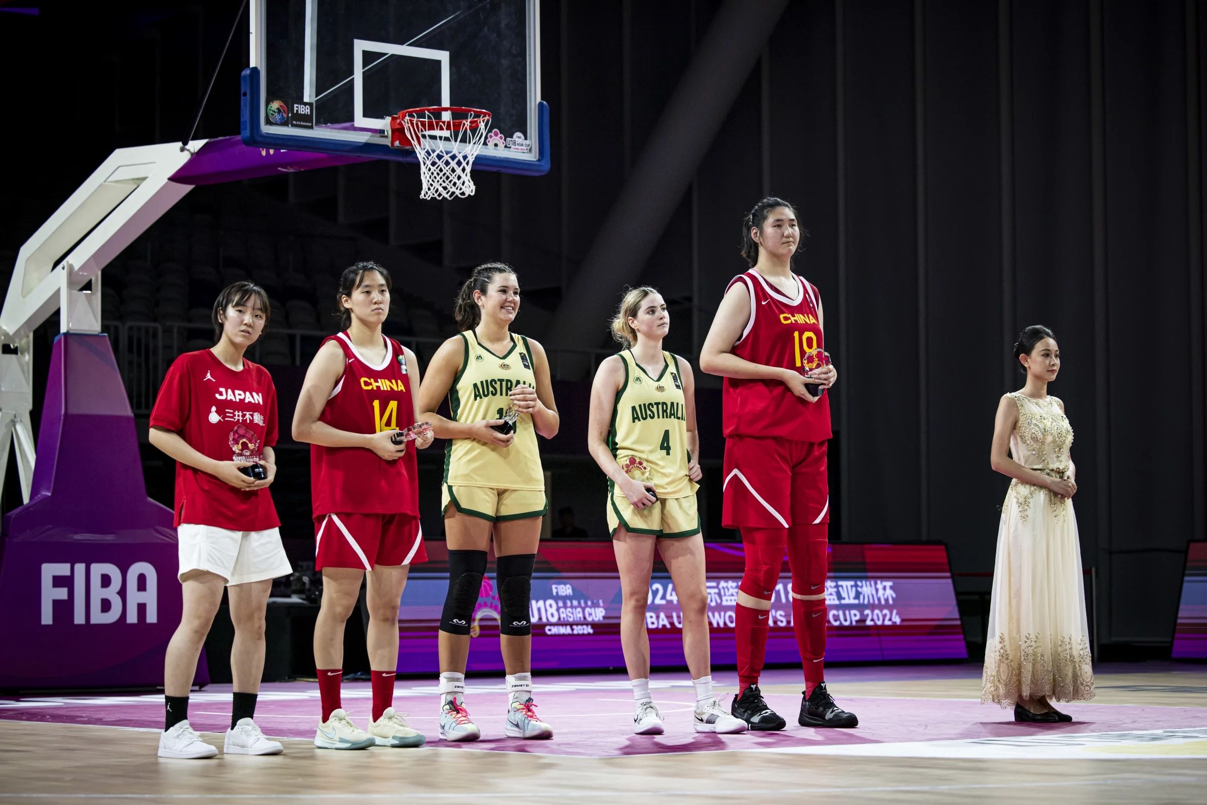 China's Zhang Ziyu at the 2024 FIBA Under-18 Women's Asia Cup. FIBA photo